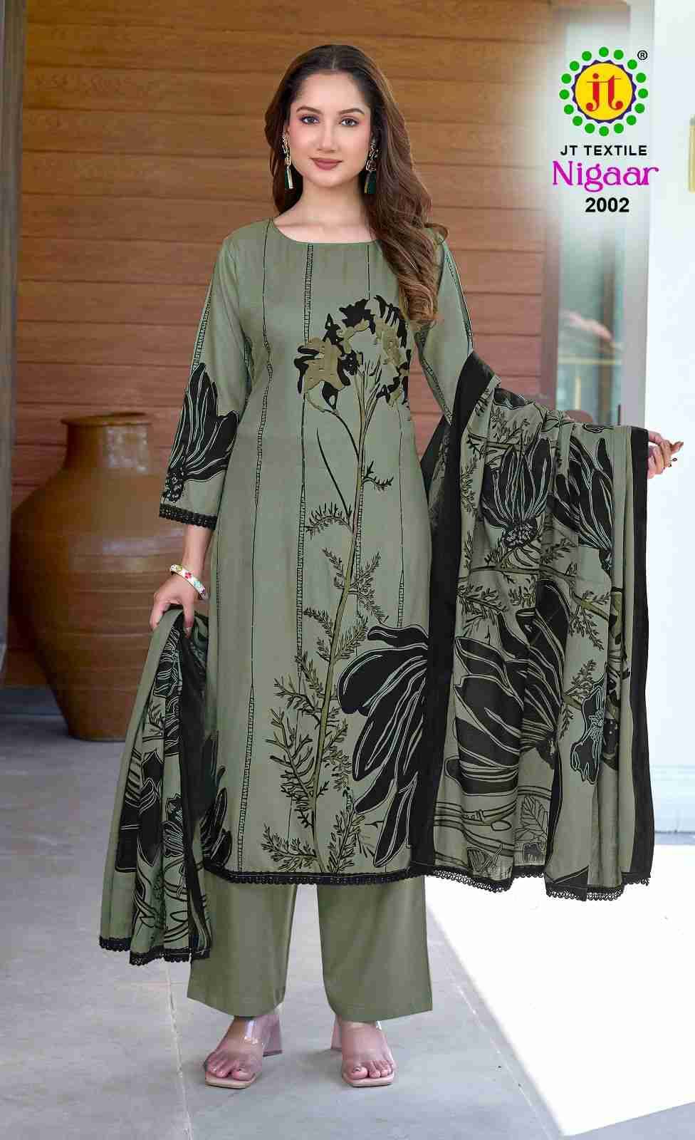 Nigaar Vol-2 By JT 2001 To 2005 Series Beautiful Festive Suits Colorful Stylish Fancy Casual Wear & Ethnic Wear Rayon Dresses At Wholesale Price