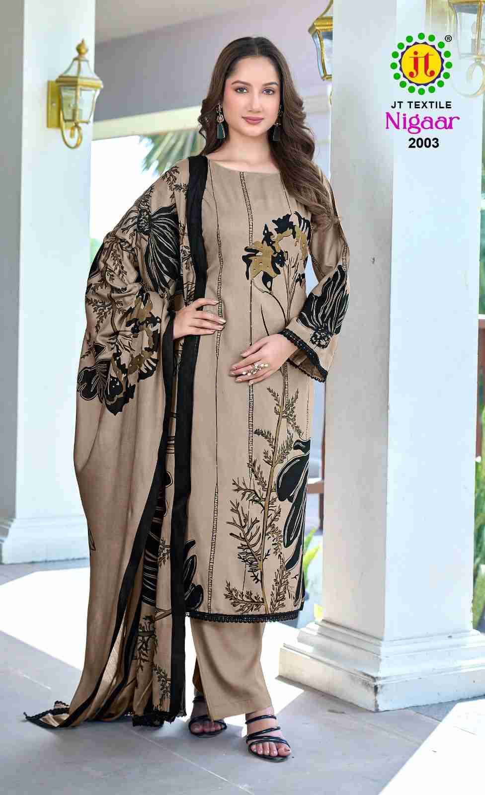 Nigaar Vol-2 By JT 2001 To 2005 Series Beautiful Festive Suits Colorful Stylish Fancy Casual Wear & Ethnic Wear Rayon Dresses At Wholesale Price