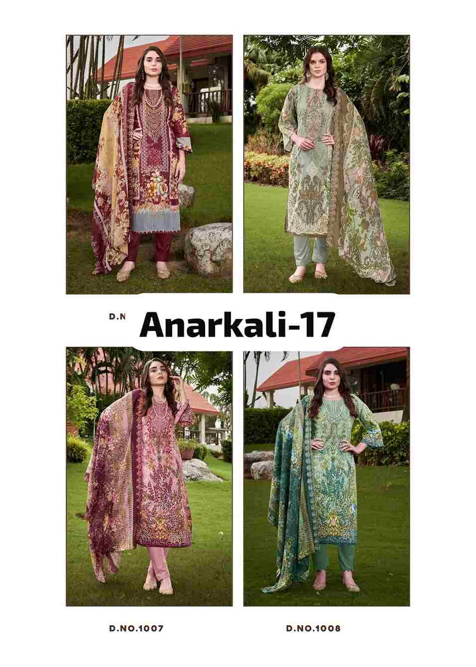 Anarkali Vol-17 By Kavyakala 1001 To 1008 Series Beautiful Festive Suits Stylish Fancy Colorful Casual Wear & Ethnic Wear Pure Lawn Cotton Print Dresses At Wholesale Price