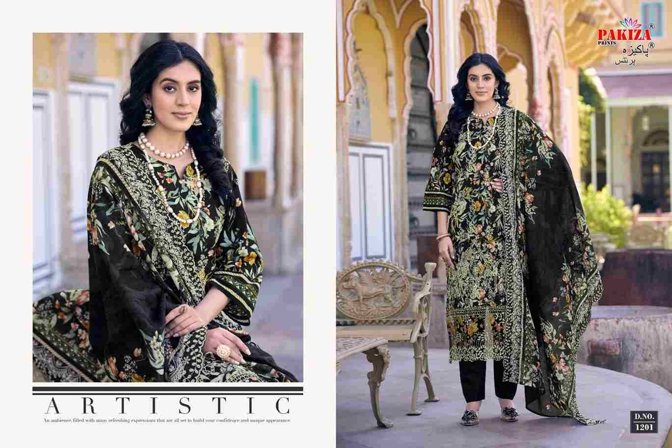 Faraz Nx Vol-12 By Pakiza Prints 1201 To 1210 Series Beautiful Festive Suits Stylish Fancy Colorful Party Wear & Occasional Wear Lawn Cotton Dresses At Wholesale Price