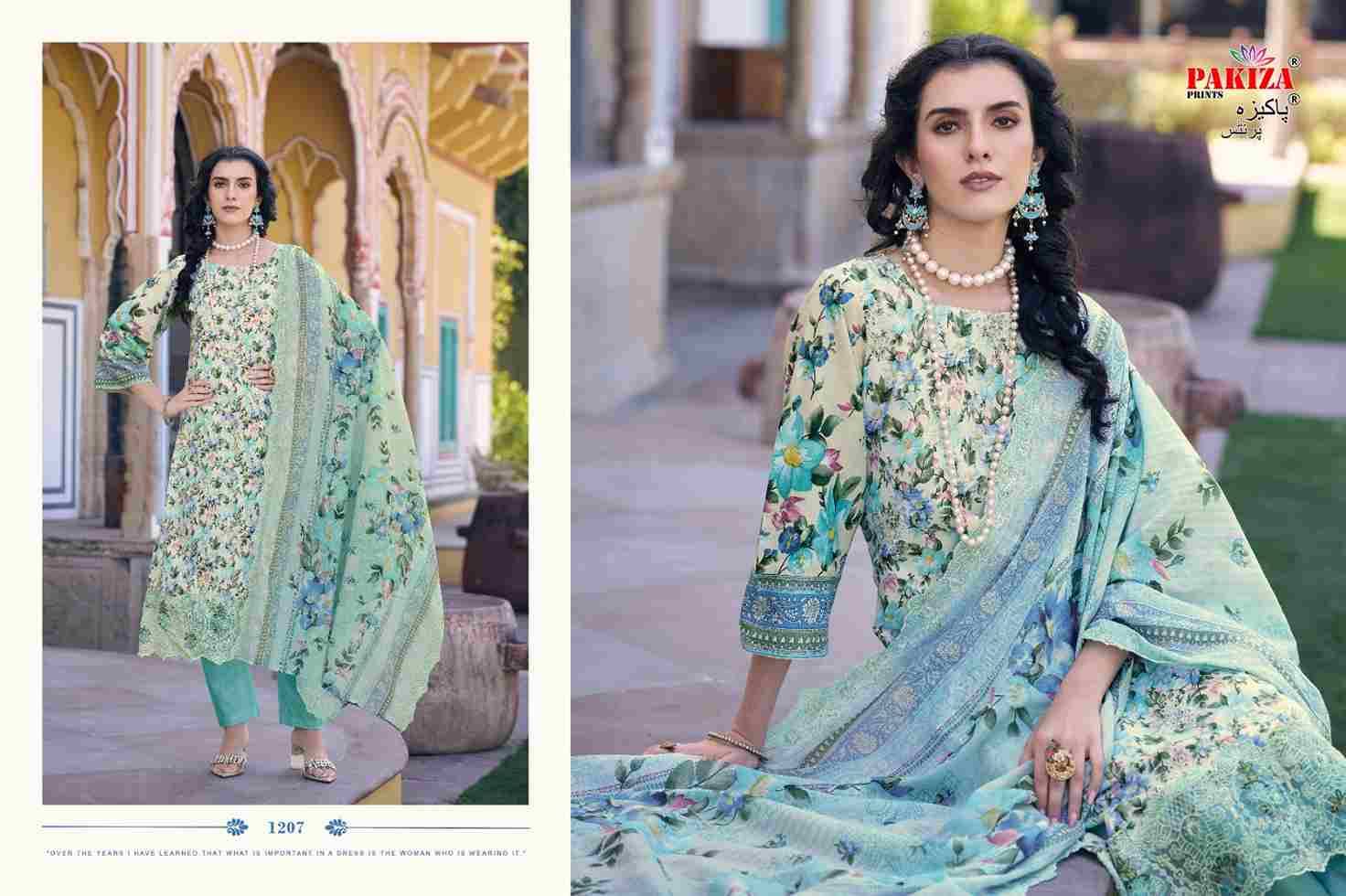 Faraz Nx Vol-12 By Pakiza Prints 1201 To 1210 Series Beautiful Festive Suits Stylish Fancy Colorful Party Wear & Occasional Wear Lawn Cotton Dresses At Wholesale Price