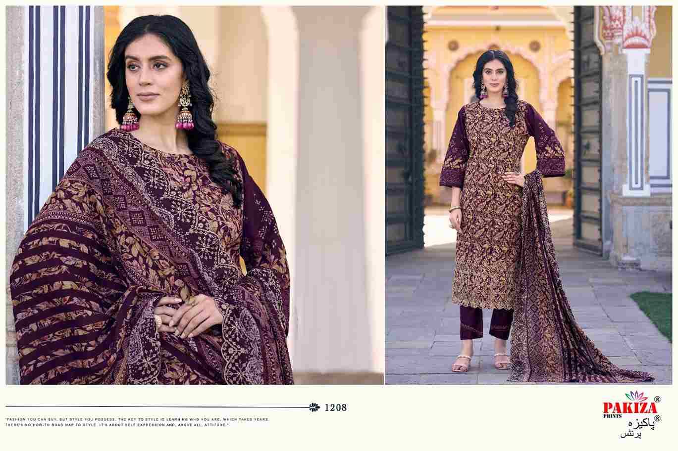 Faraz Nx Vol-12 By Pakiza Prints 1201 To 1210 Series Beautiful Festive Suits Stylish Fancy Colorful Party Wear & Occasional Wear Lawn Cotton Dresses At Wholesale Price