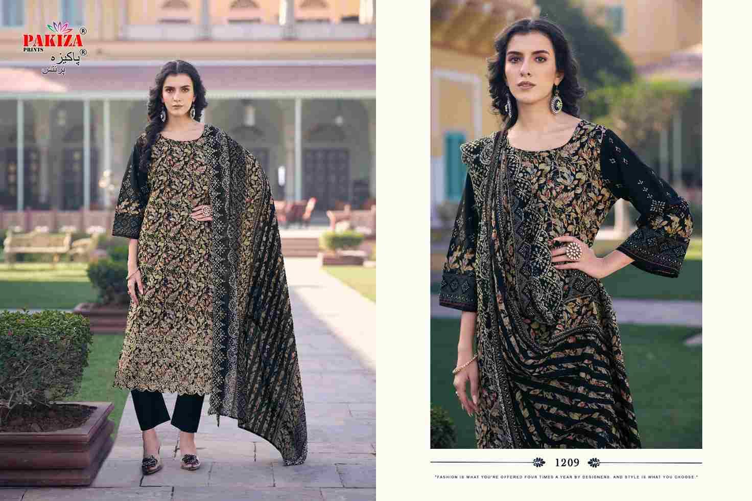 Faraz Nx Vol-12 By Pakiza Prints 1201 To 1210 Series Beautiful Festive Suits Stylish Fancy Colorful Party Wear & Occasional Wear Lawn Cotton Dresses At Wholesale Price