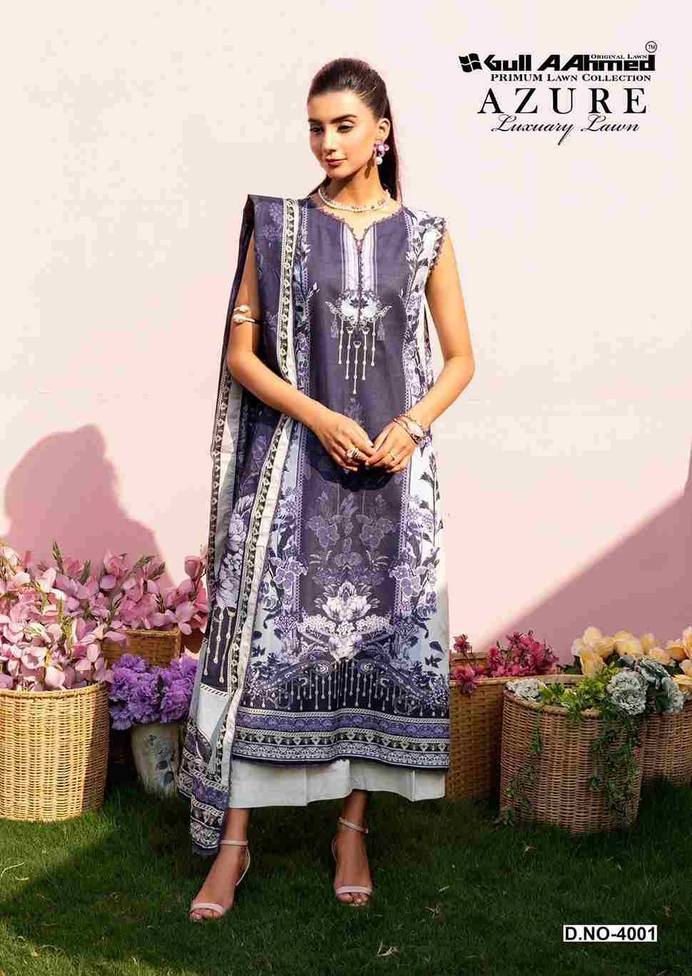 Azure Vol-4 By Gull Aahmed 4001 To 4006 Series Beautiful Festive Suits Stylish Fancy Colorful Casual Wear & Ethnic Wear Pure Cambric Print Dresses At Wholesale Price