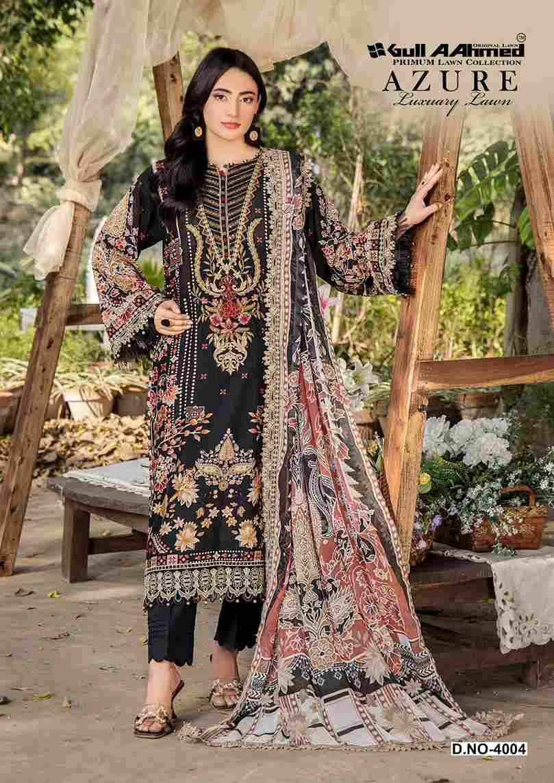 Azure Vol-4 By Gull Aahmed 4001 To 4006 Series Beautiful Festive Suits Stylish Fancy Colorful Casual Wear & Ethnic Wear Pure Cambric Print Dresses At Wholesale Price