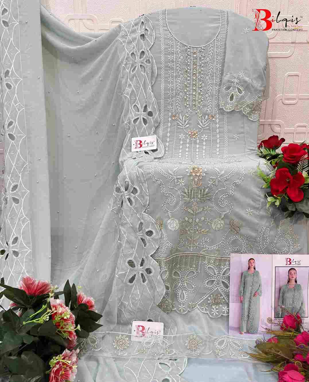 Bilqis 216 Colours By Bilqis 216-A To 216-D Series Beautiful Pakistani Suits Stylish Fancy Colorful Party Wear & Occasional Wear Faux Georgette Embroidery Dresses At Wholesale Price