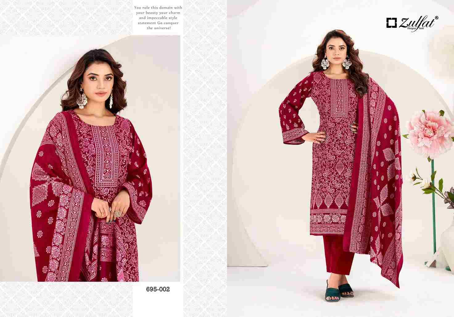 Sufi By Zulfat 695-001 To 695-004 Series Beautiful Festive Suits Stylish Fancy Colorful Casual Wear & Ethnic Wear Pure Pashmina Dresses At Wholesale Price