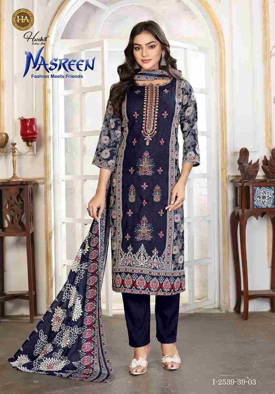 Nasreen By Harshit Fashion Hub 2539-39-01 To 2539-39-06 Series Beautiful Festive Suits Stylish Fancy Colorful Casual Wear & Ethnic Wear Pure Viscose Rayon Dresses At Wholesale Price