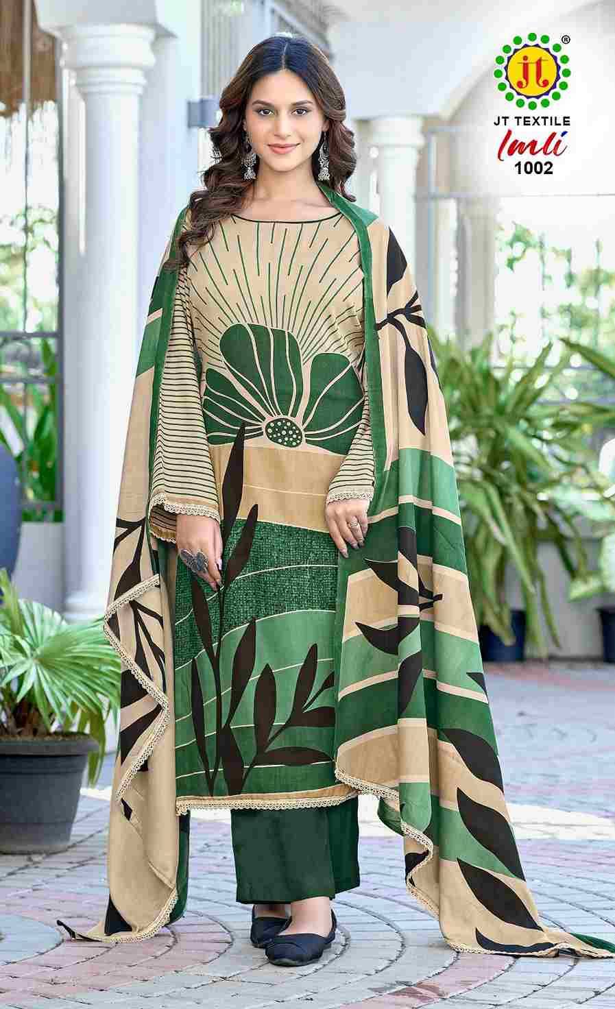 Imli By JT 1001 To 1005 Series Beautiful Festive Suits Colorful Stylish Fancy Casual Wear & Ethnic Wear Rayon Dresses At Wholesale Price