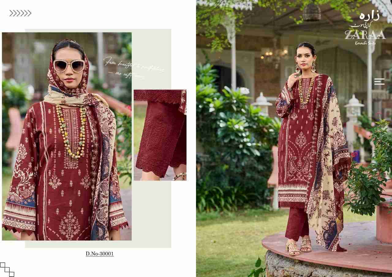 Bin Saeed Vol-30 By Zaraa 30001 To 30008 Series Beautiful Stylish Festive Suits Fancy Colorful Casual Wear & Ethnic Wear & Ready To Wear Pure Cotton Dresses At Wholesale Price