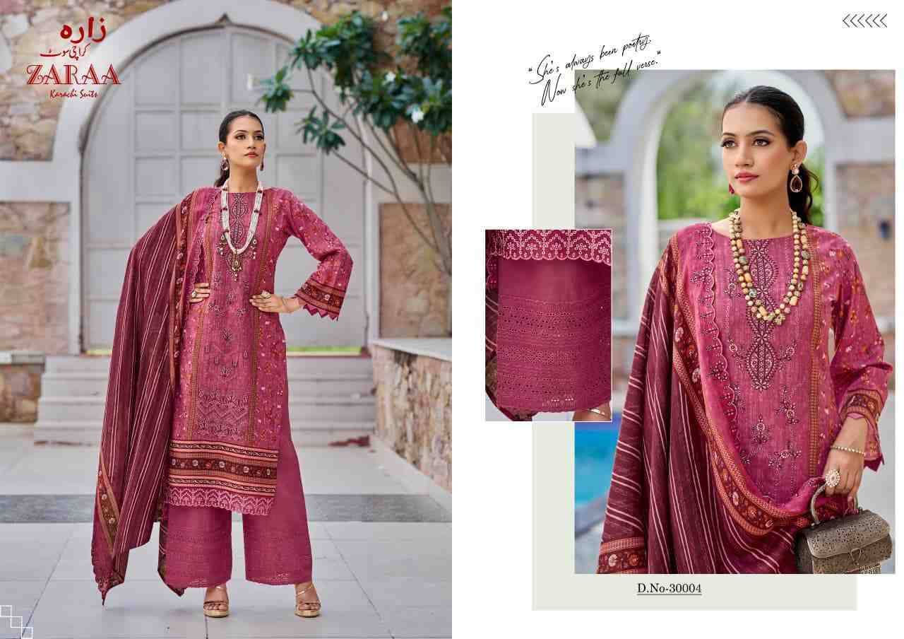 Bin Saeed Vol-30 By Zaraa 30001 To 30008 Series Beautiful Stylish Festive Suits Fancy Colorful Casual Wear & Ethnic Wear & Ready To Wear Pure Cotton Dresses At Wholesale Price