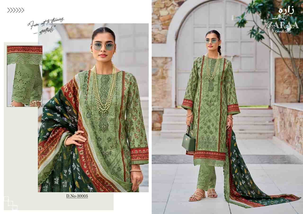 Bin Saeed Vol-30 By Zaraa 30001 To 30008 Series Beautiful Stylish Festive Suits Fancy Colorful Casual Wear & Ethnic Wear & Ready To Wear Pure Cotton Dresses At Wholesale Price