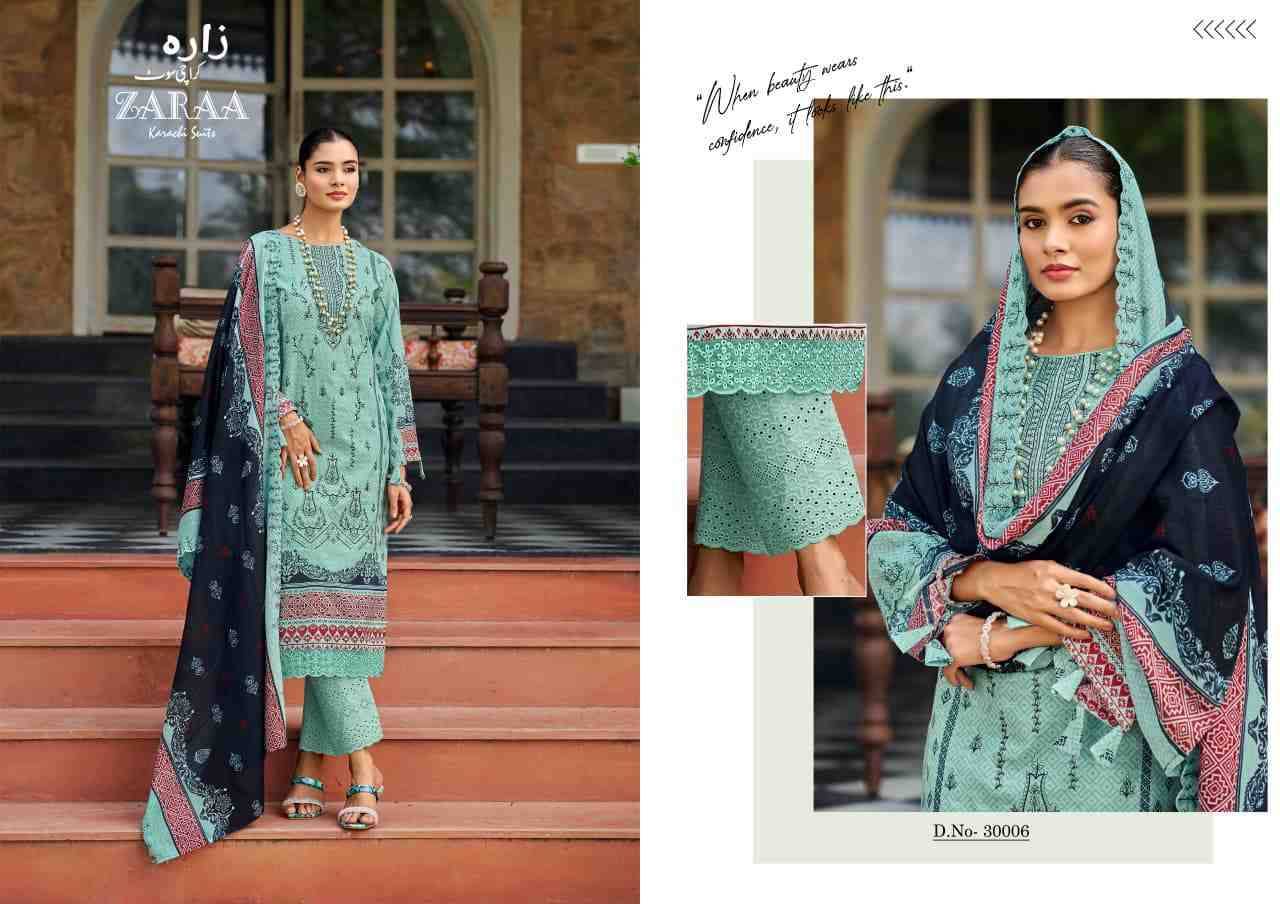 Bin Saeed Vol-30 By Zaraa 30001 To 30008 Series Beautiful Stylish Festive Suits Fancy Colorful Casual Wear & Ethnic Wear & Ready To Wear Pure Cotton Dresses At Wholesale Price