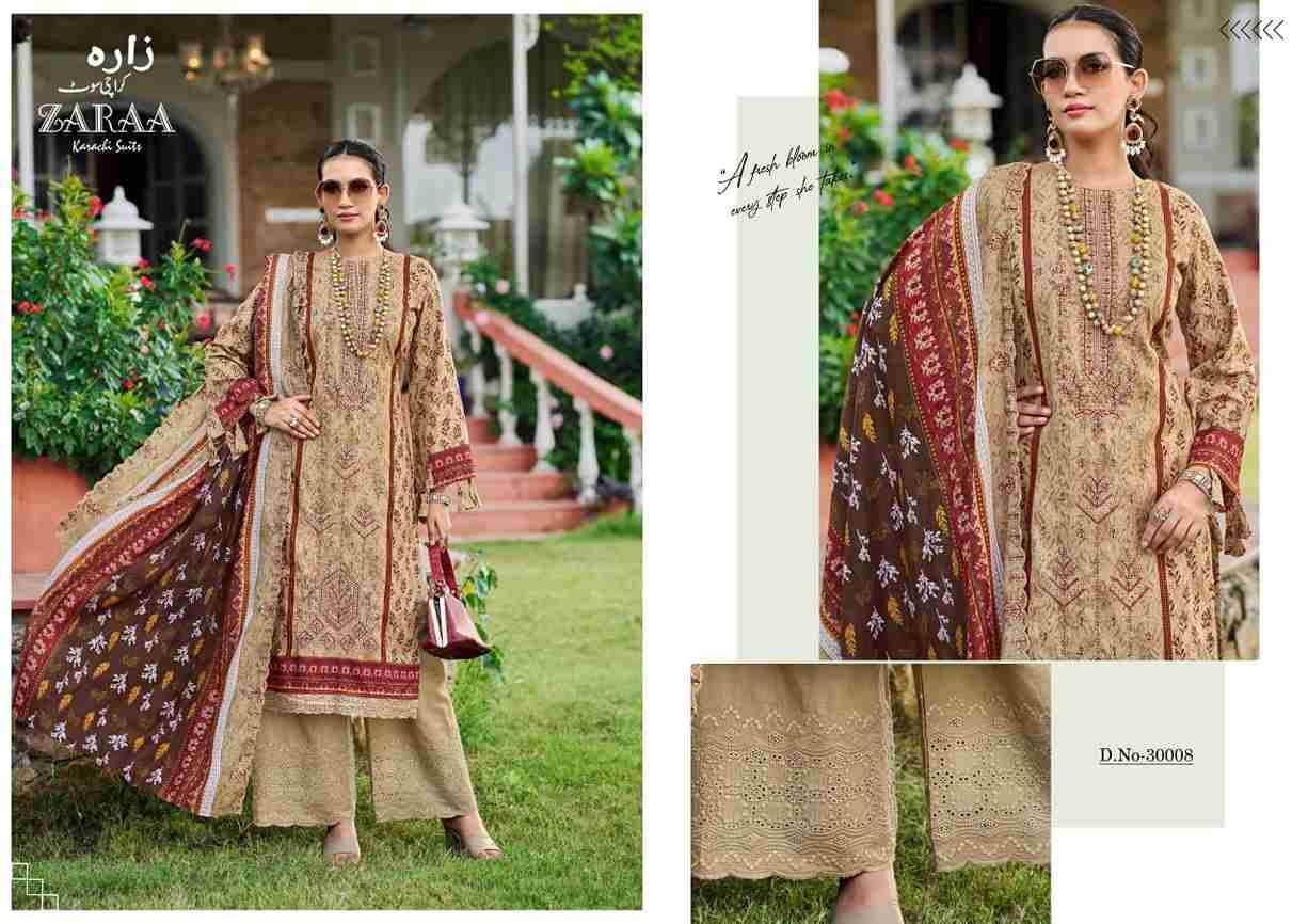 Bin Saeed Vol-30 By Zaraa 30001 To 30008 Series Beautiful Stylish Festive Suits Fancy Colorful Casual Wear & Ethnic Wear & Ready To Wear Pure Cotton Dresses At Wholesale Price