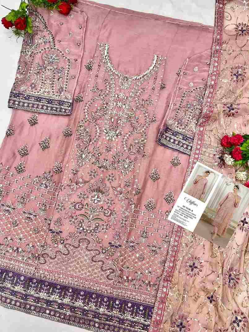 Shree Fabs Hit Design SF-5536 Colours By Shree Fabs SF-5536-A To SF-5536-D Series Beautiful Stylish Pakistani Suits Fancy Colorful Casual Wear & Ethnic Wear & Ready To Wear Chiffon Embroidery Dresses At Wholesale Price