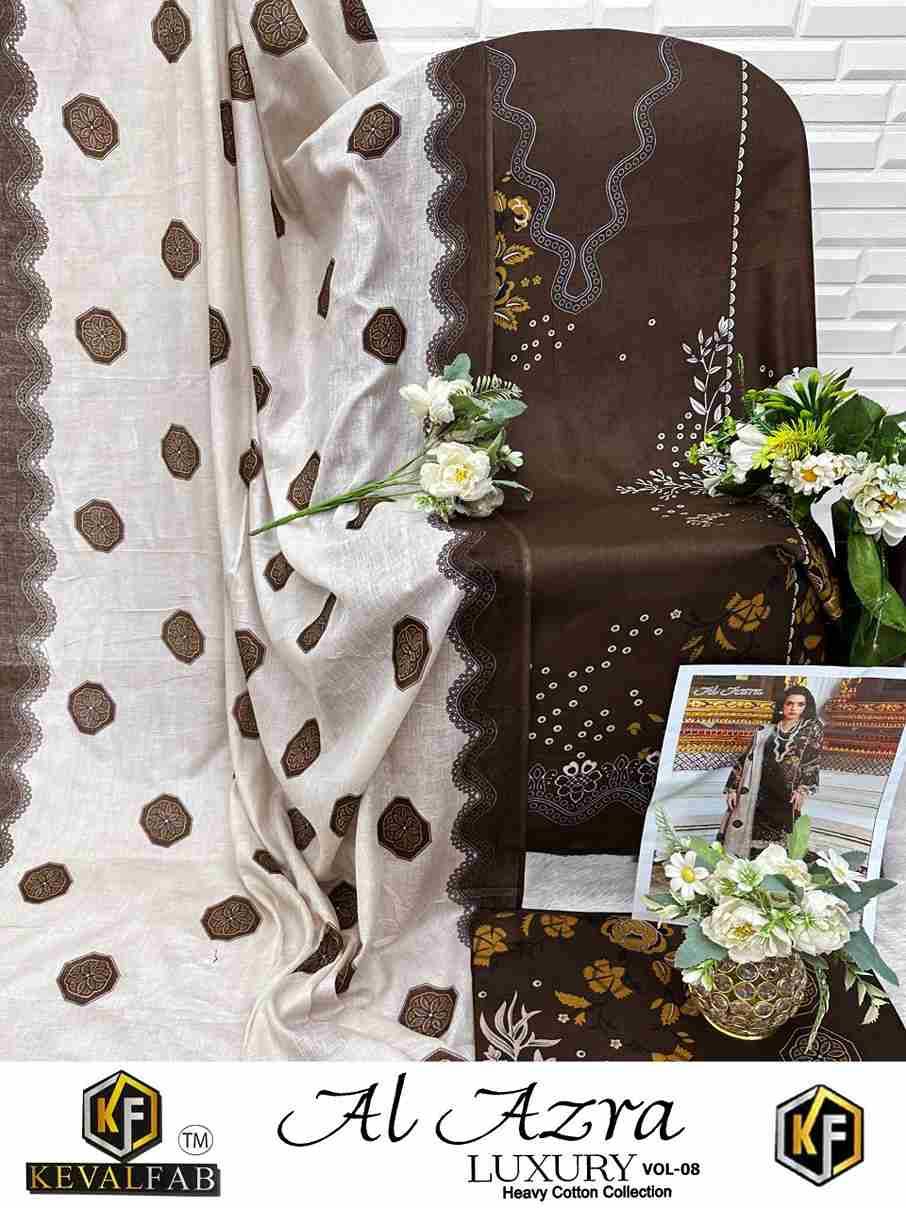 Al Azara Vol-8 By Keval Fab 8001 To 8006 Series Beautiful Festive Suits Stylish Fancy Colorful Casual Wear & Ethnic Wear Heavy Cotton Digital Print Dresses At Wholesale Price