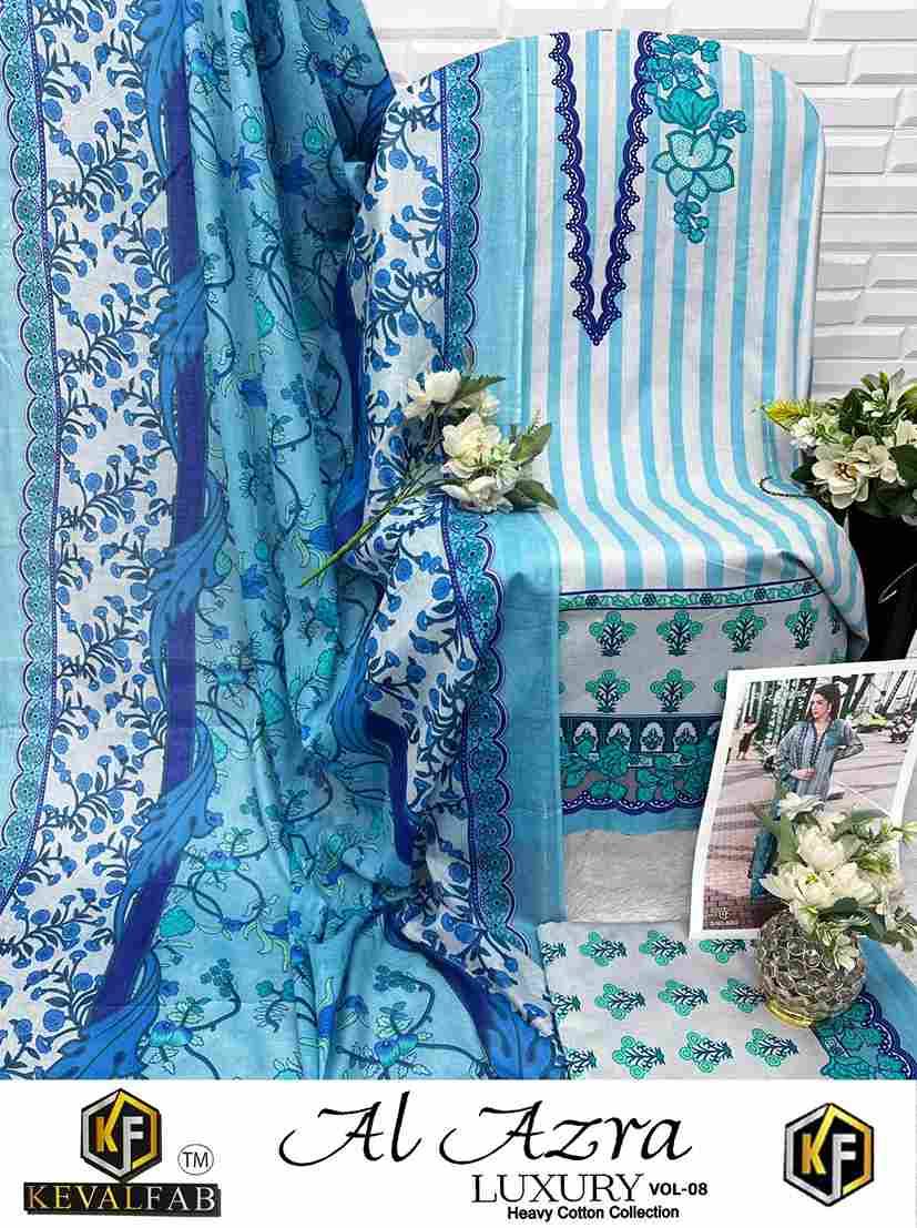 Al Azara Vol-8 By Keval Fab 8001 To 8006 Series Beautiful Festive Suits Stylish Fancy Colorful Casual Wear & Ethnic Wear Heavy Cotton Digital Print Dresses At Wholesale Price