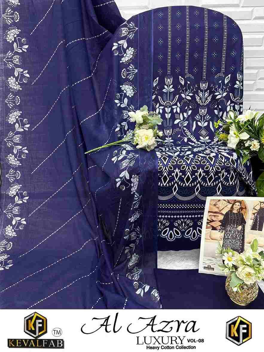 Al Azara Vol-8 By Keval Fab 8001 To 8006 Series Beautiful Festive Suits Stylish Fancy Colorful Casual Wear & Ethnic Wear Heavy Cotton Digital Print Dresses At Wholesale Price