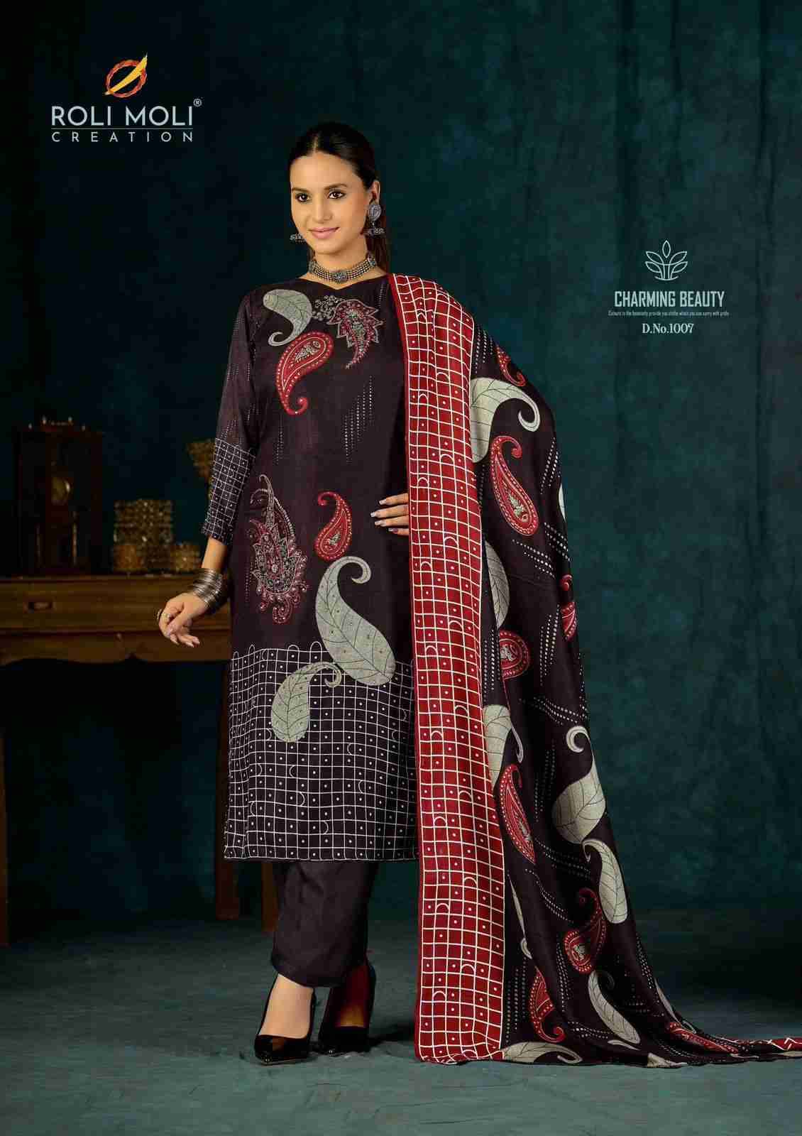 Alisa By Roli Moli 1001 To 1008 Series Beautiful Stylish Festive Suits Fancy Colorful Casual Wear & Ethnic Wear & Ready To Wear Viscose Pashmina Dresses At Wholesale Price