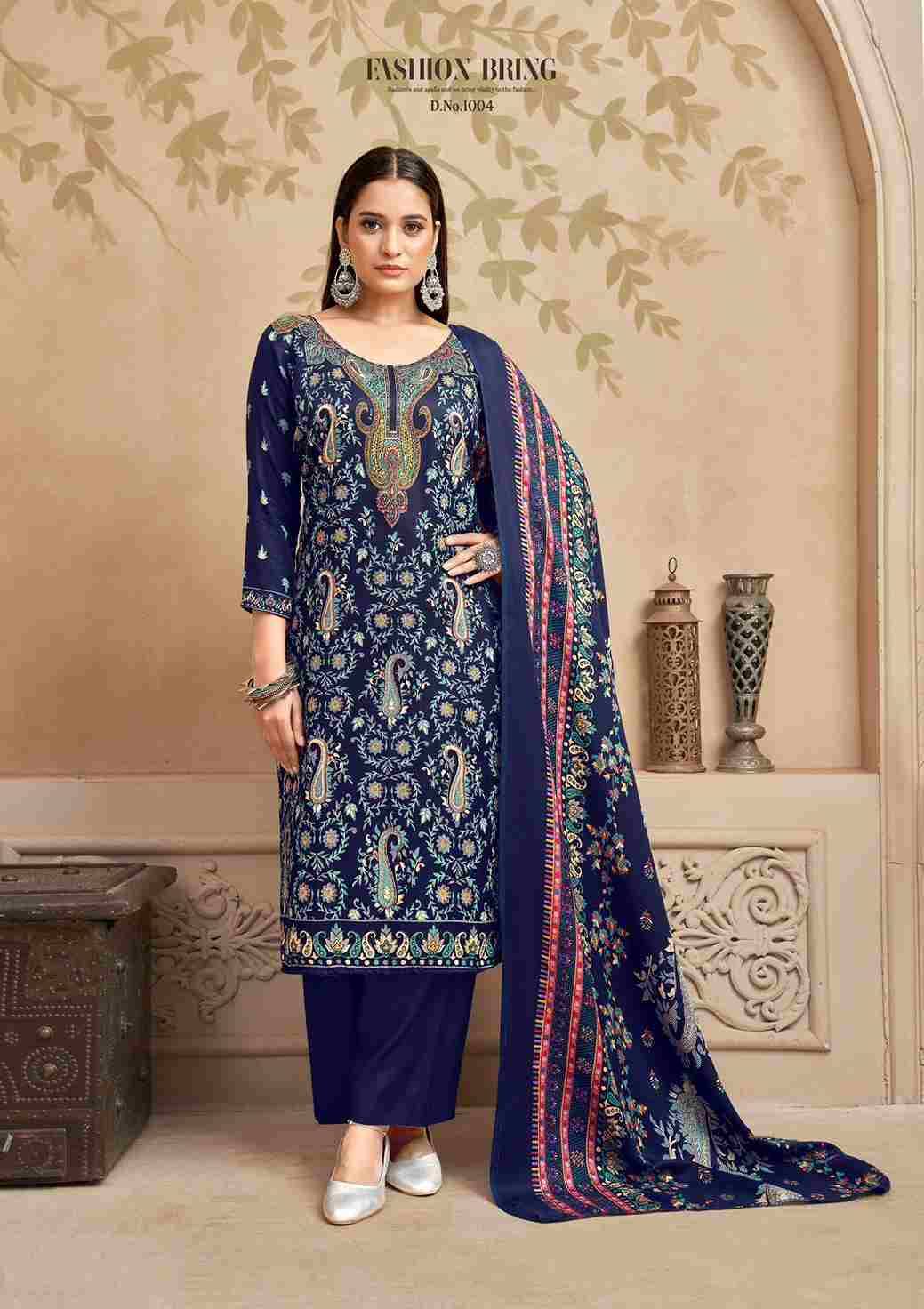 Nimaya By Roli Moli 1001 To 1008 Series Beautiful Stylish Festive Suits Fancy Colorful Casual Wear & Ethnic Wear & Ready To Wear Pashmina Dresses At Wholesale Price