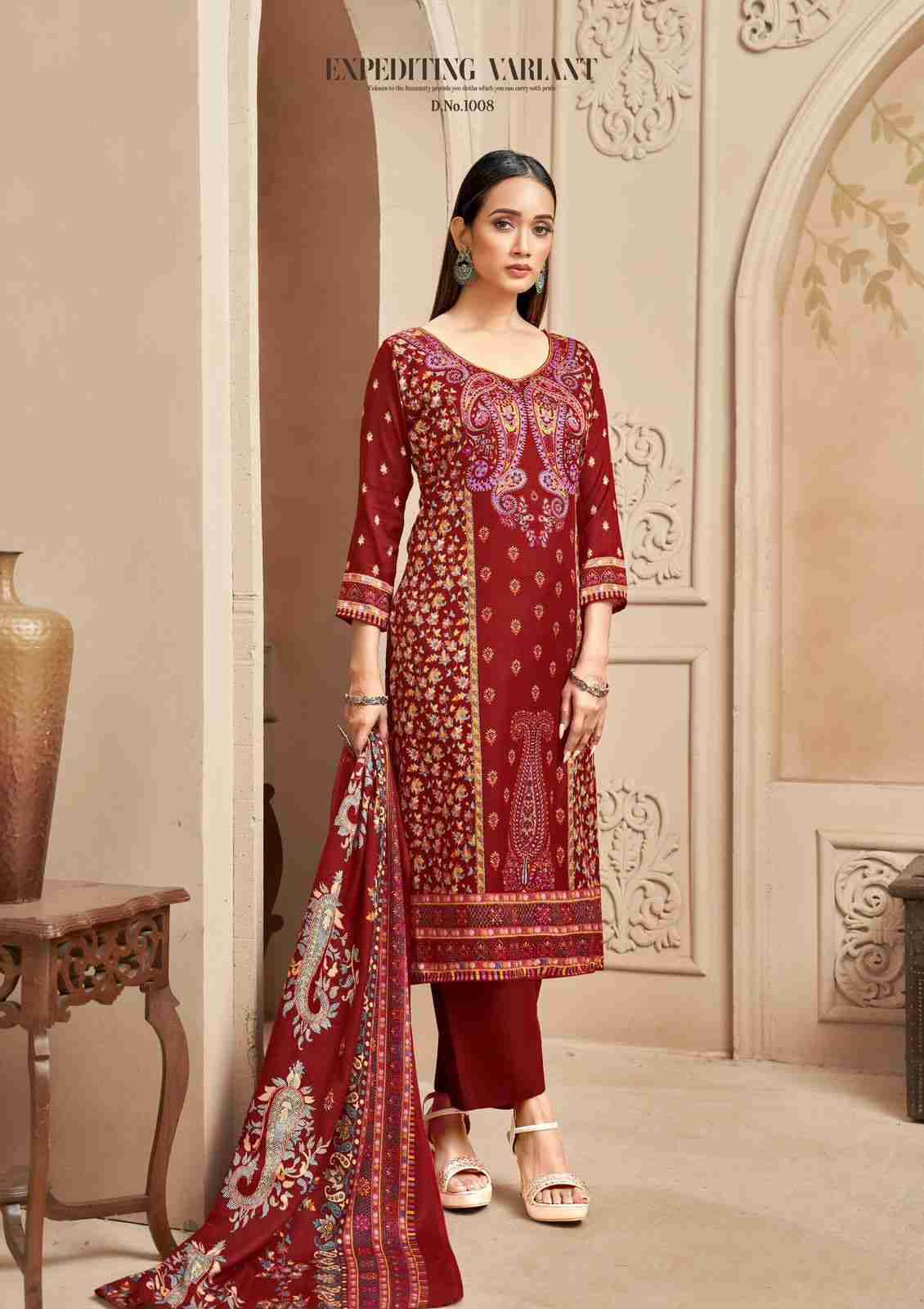 Nimaya By Roli Moli 1001 To 1008 Series Beautiful Stylish Festive Suits Fancy Colorful Casual Wear & Ethnic Wear & Ready To Wear Pashmina Dresses At Wholesale Price