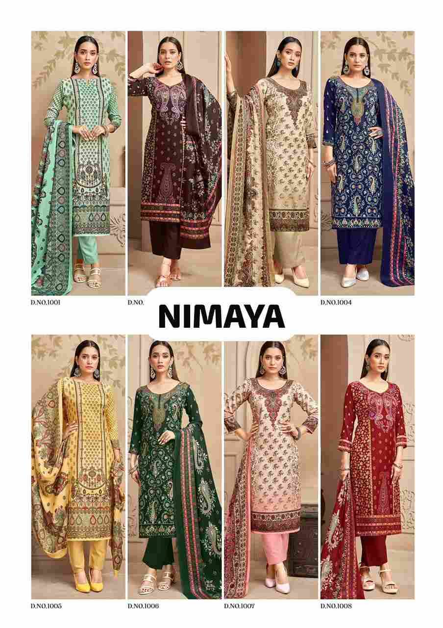 Nimaya By Roli Moli 1001 To 1008 Series Beautiful Stylish Festive Suits Fancy Colorful Casual Wear & Ethnic Wear & Ready To Wear Pashmina Dresses At Wholesale Price
