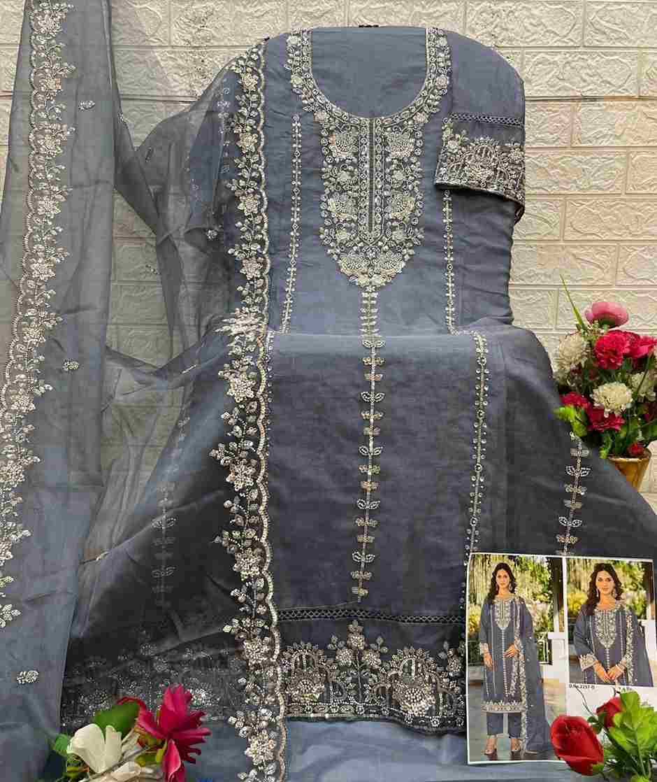 Deepsy Hit Design 2257 Colours By Deepsy Suits 2257-A To 2257-D Series Pakistani Stylish Beautiful Colourful Printed & Embroidered Party Wear & Occasional Wear Organza Dresses At Wholesale Price