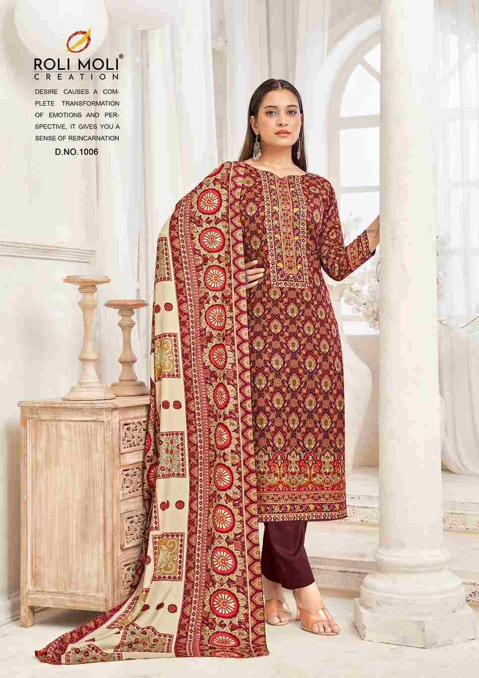 Kiara By Roli Moli 1001 To 1008 Series Beautiful Stylish Festive Suits Fancy Colorful Casual Wear & Ethnic Wear & Ready To Wear Pashmina Dresses At Wholesale Price