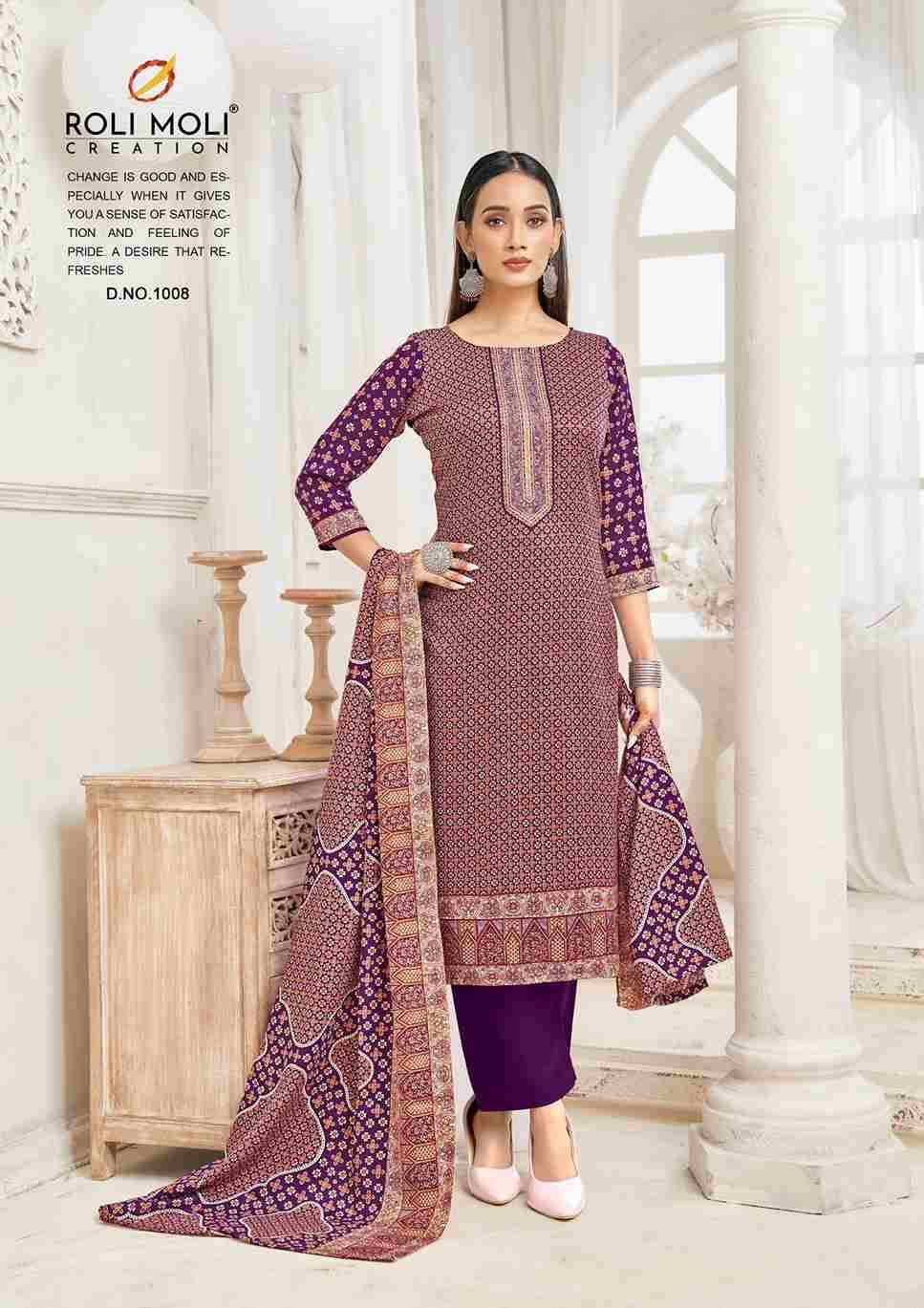 Kiara By Roli Moli 1001 To 1008 Series Beautiful Stylish Festive Suits Fancy Colorful Casual Wear & Ethnic Wear & Ready To Wear Pashmina Dresses At Wholesale Price