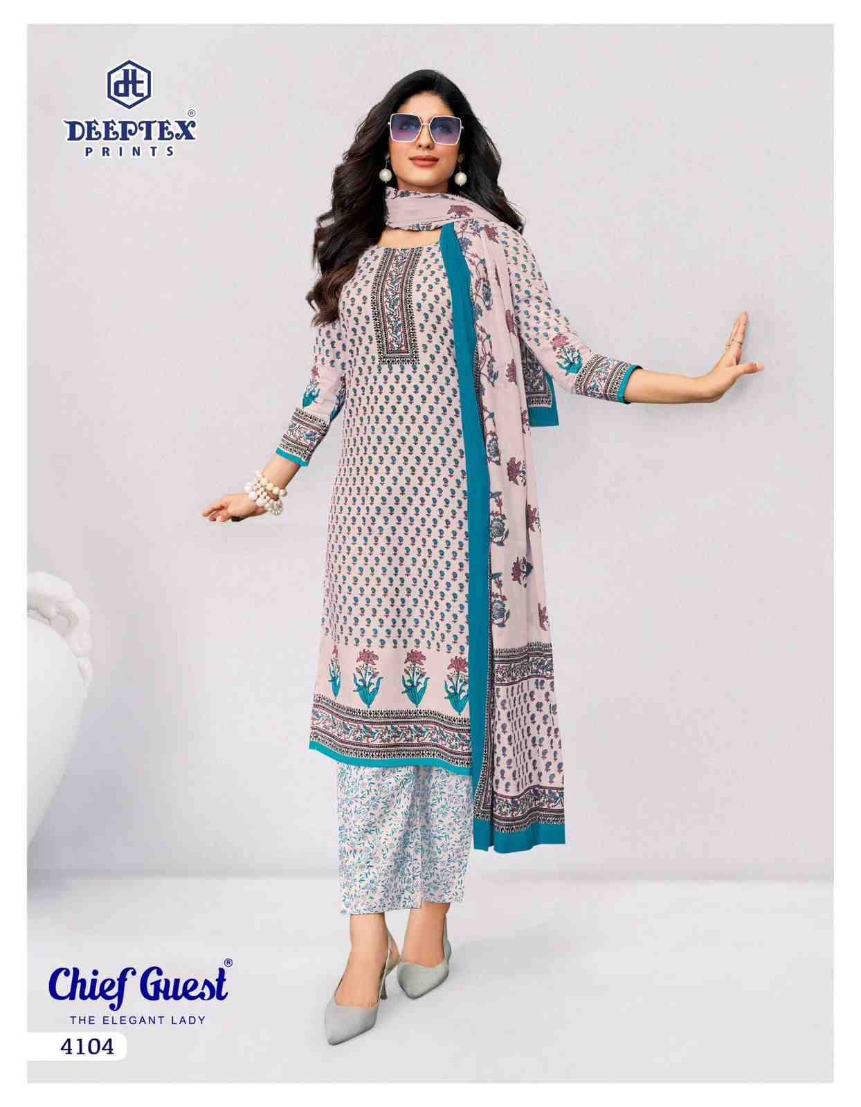 Chief Guest Vol-41 By Deeptex Prints 4101 To 4115 Series Beautiful Suits Colorful Stylish Fancy Casual Wear & Ethnic Wear Cotton Print Dresses At Wholesale Price