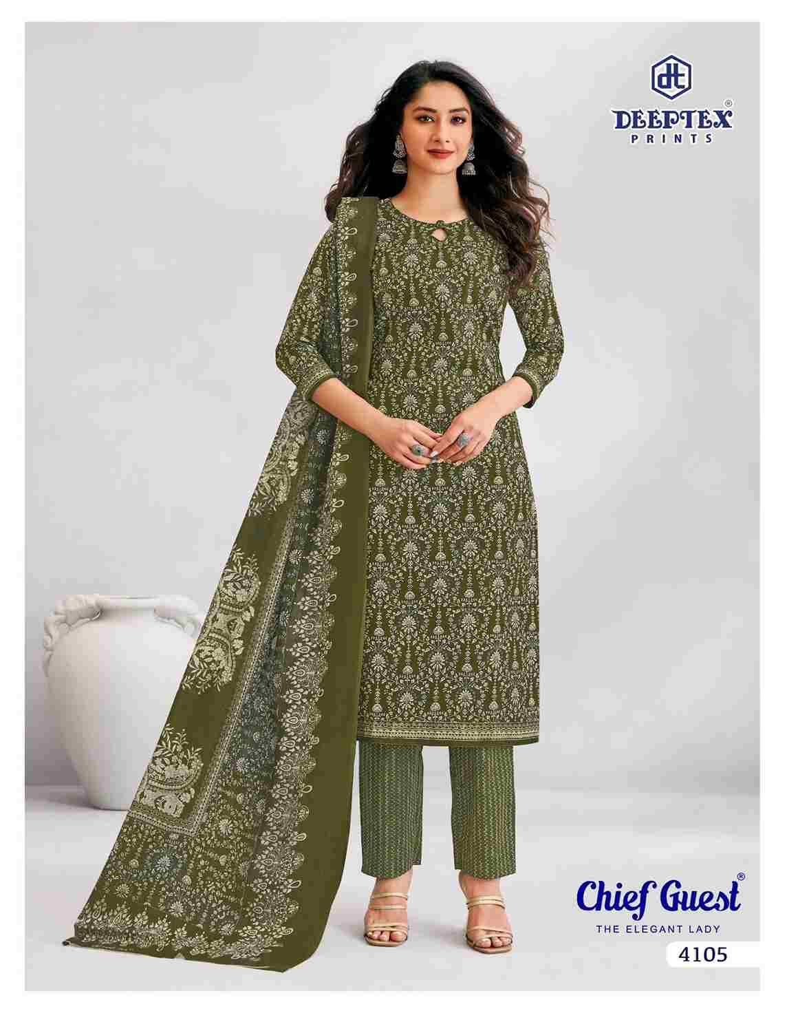 Chief Guest Vol-41 By Deeptex Prints 4101 To 4115 Series Beautiful Suits Colorful Stylish Fancy Casual Wear & Ethnic Wear Cotton Print Dresses At Wholesale Price