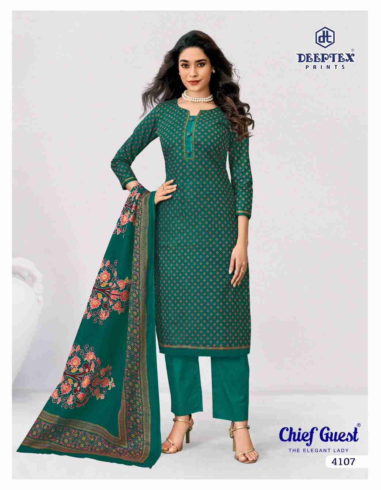 Chief Guest Vol-41 By Deeptex Prints 4101 To 4115 Series Beautiful Suits Colorful Stylish Fancy Casual Wear & Ethnic Wear Cotton Print Dresses At Wholesale Price