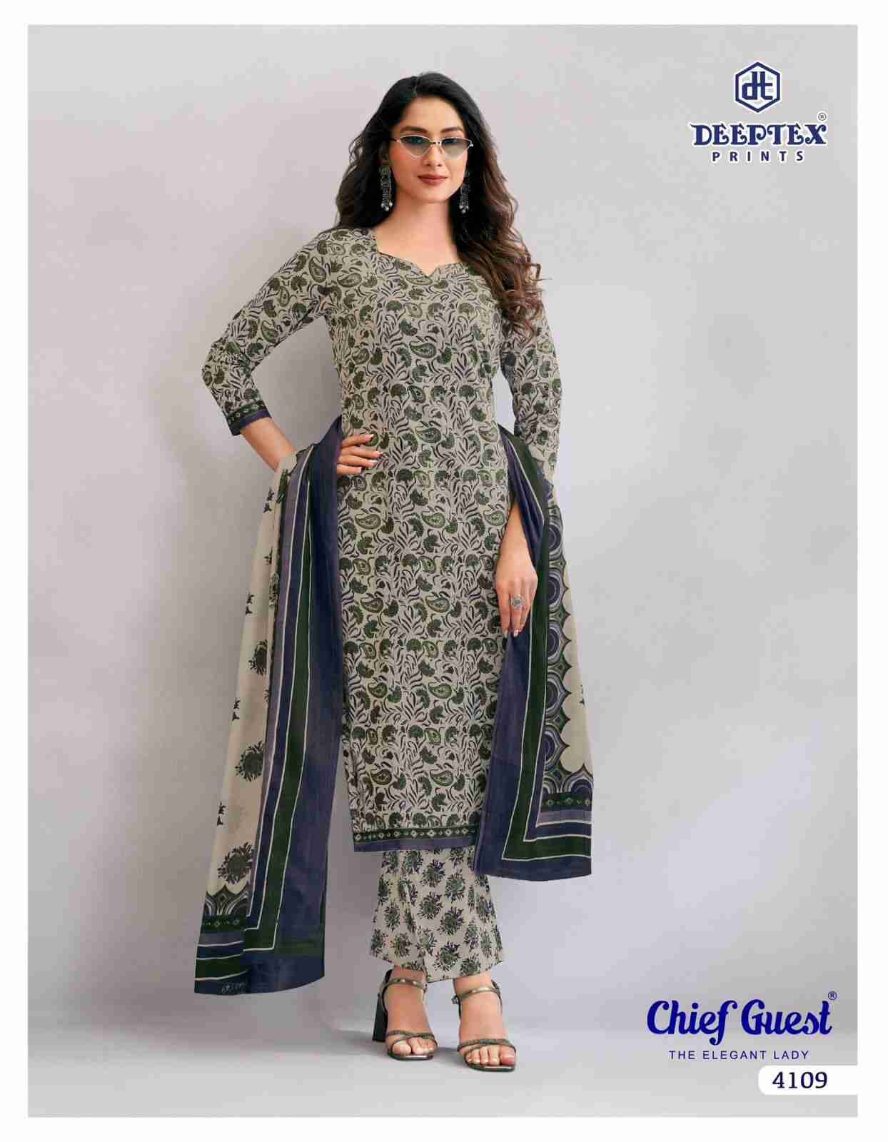 Chief Guest Vol-41 By Deeptex Prints 4101 To 4115 Series Beautiful Suits Colorful Stylish Fancy Casual Wear & Ethnic Wear Cotton Print Dresses At Wholesale Price