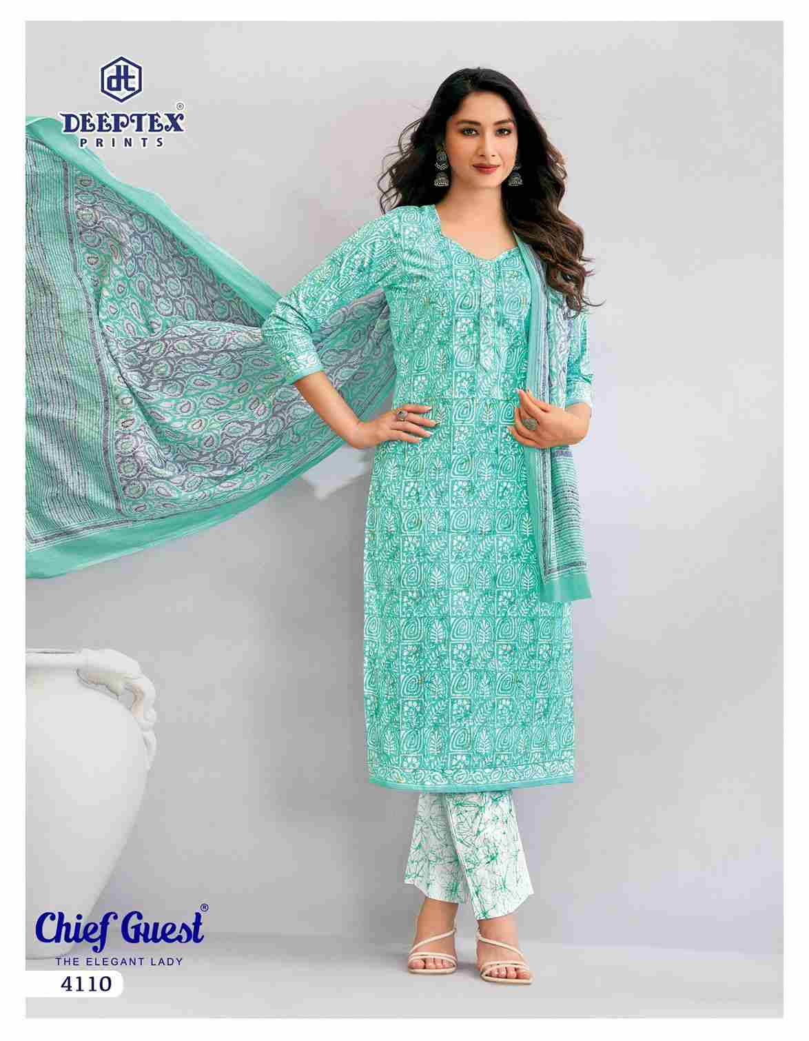 Chief Guest Vol-41 By Deeptex Prints 4101 To 4115 Series Beautiful Suits Colorful Stylish Fancy Casual Wear & Ethnic Wear Cotton Print Dresses At Wholesale Price