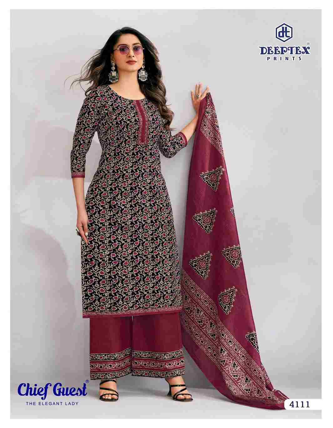 Chief Guest Vol-41 By Deeptex Prints 4101 To 4115 Series Beautiful Suits Colorful Stylish Fancy Casual Wear & Ethnic Wear Cotton Print Dresses At Wholesale Price