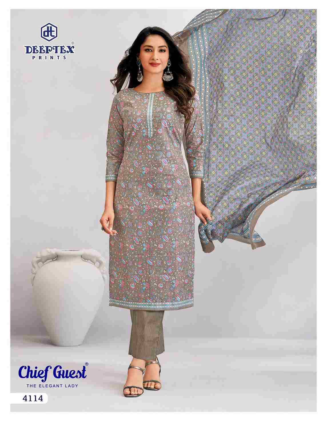 Chief Guest Vol-41 By Deeptex Prints 4101 To 4115 Series Beautiful Suits Colorful Stylish Fancy Casual Wear & Ethnic Wear Cotton Print Dresses At Wholesale Price