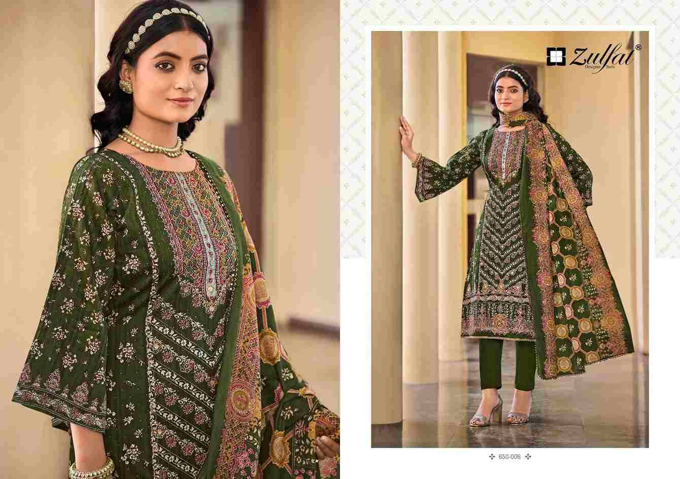 Sangini Vol-7 By Zulfat 650-001 To 650-006 Series Beautiful Festive Suits Stylish Fancy Colorful Casual Wear & Ethnic Wear Pure Jam Cotton Print Dresses At Wholesale Price