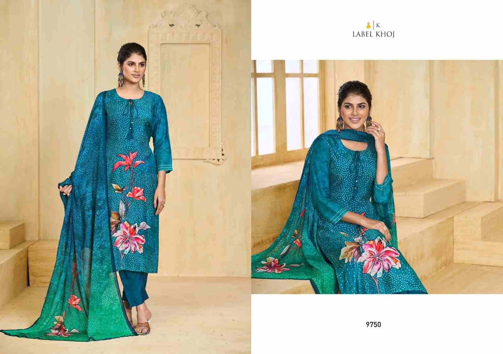 Bahaar By Label Khoj 9769 To 9772 Series Beautiful Festive Suits Stylish Fancy Colorful Casual Wear & Ethnic Wear Pure Muslin Print Dresses At Wholesale Price