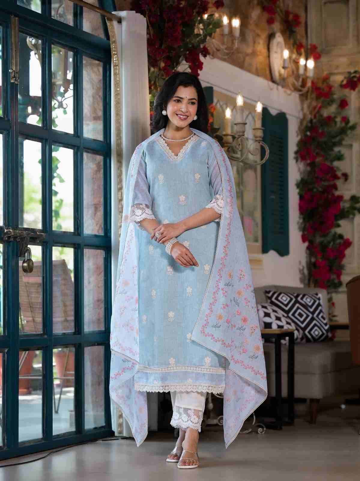 Label Khoj 9742 Colours By Label Khoj 9742-A To 9742-B Series Beautiful Festive Suits Stylish Fancy Colorful Casual Wear & Ethnic Wear Linen Dresses At Wholesale Price