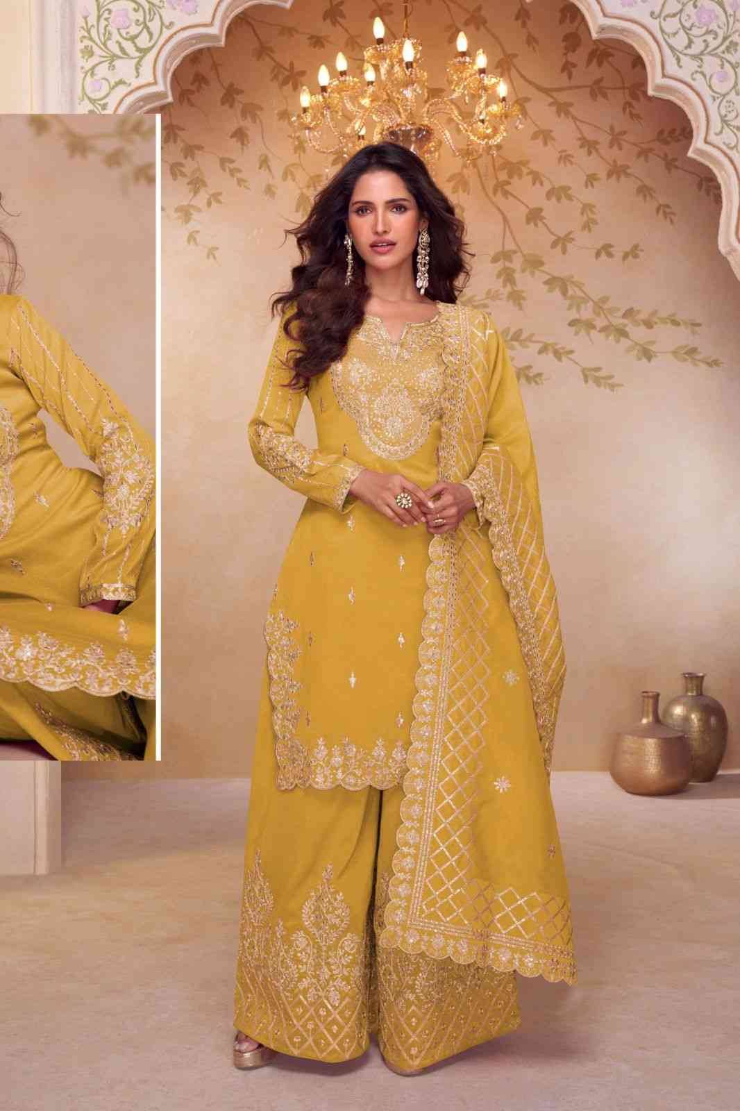 Kajri By Gulkayra Designer 7636-A To 7636-C Series Beautiful Sharara Suits Colorful Stylish Fancy Casual Wear & Ethnic Wear Silk Dresses At Wholesale Price