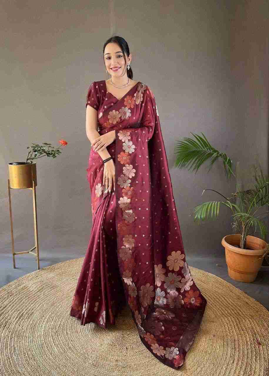 Kp-6003 By Fashid Wholesale 01 To 06 Series Indian Traditional Wear Collection Beautiful Stylish Fancy Colorful Party Wear & Occasional Wear Soft Lichi Silk Sarees At Wholesale Price
