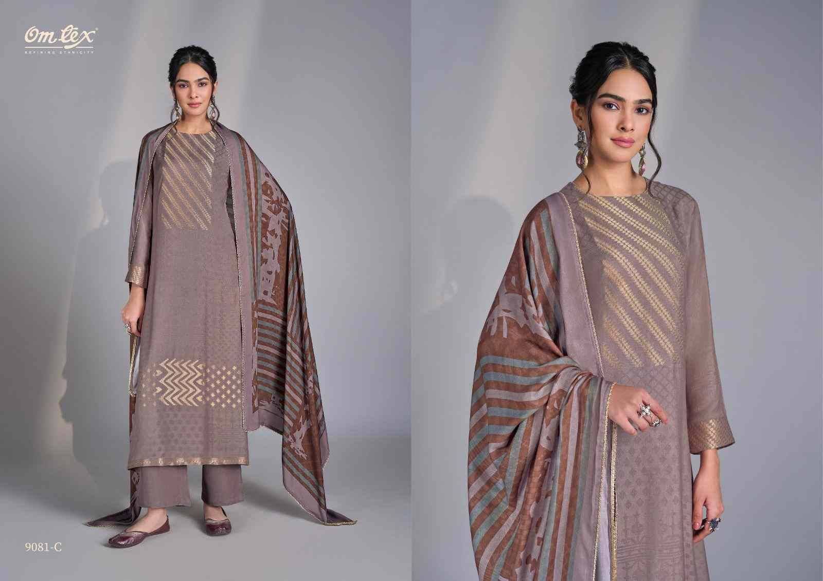 Nilar By Om Tex 9081-A To 9081-D Series Beautiful Festive Suits Colorful Stylish Fancy Casual Wear & Ethnic Wear Pure Pashmina Jacquard Dresses At Wholesale Price