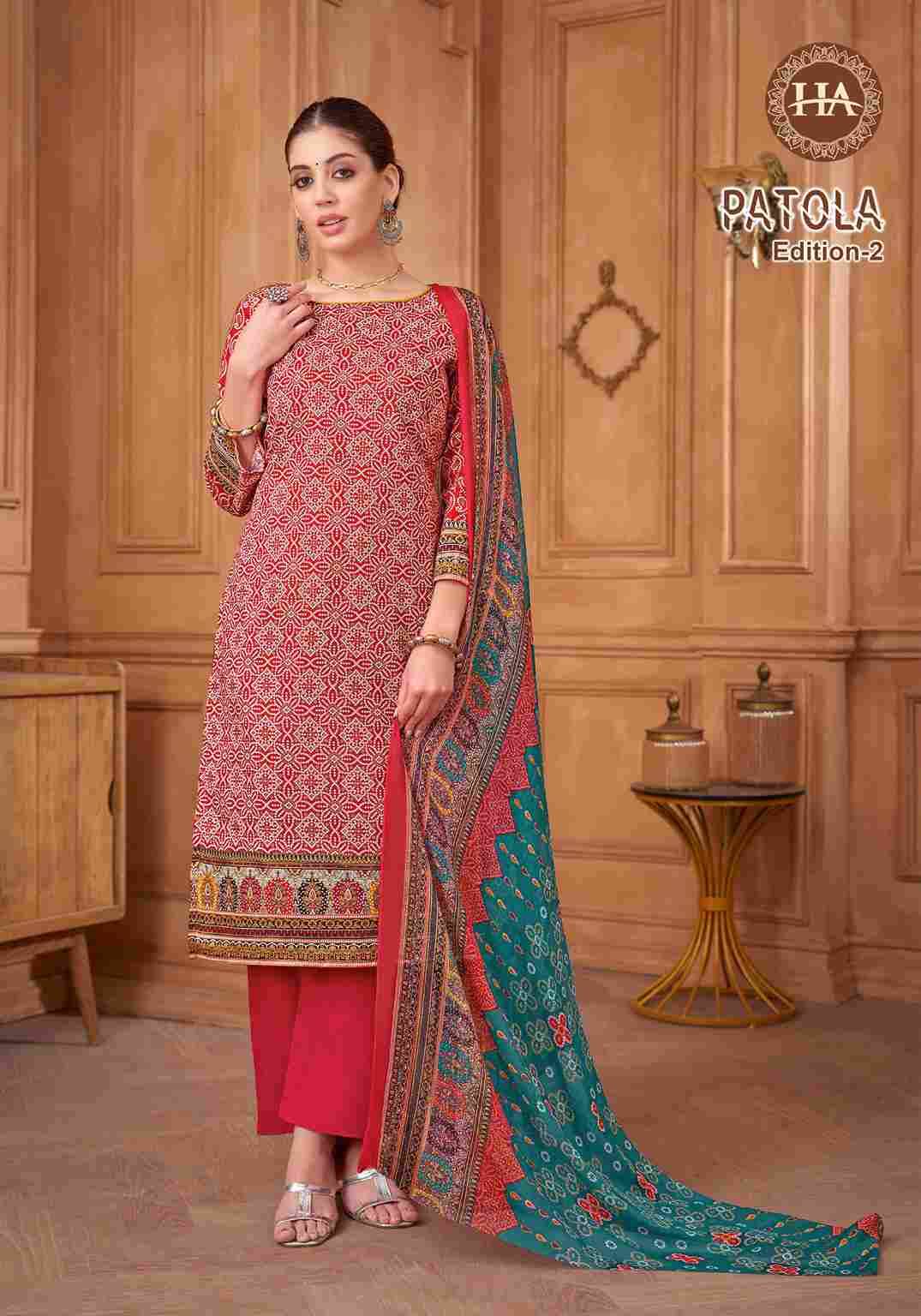 Patola Vol-2 By Harshit Fashion Hub 1906-001 To 1906-008 Series Beautiful Festive Suits Stylish Fancy Colorful Casual Wear & Ethnic Wear Pure Cotton Dresses At Wholesale Price
