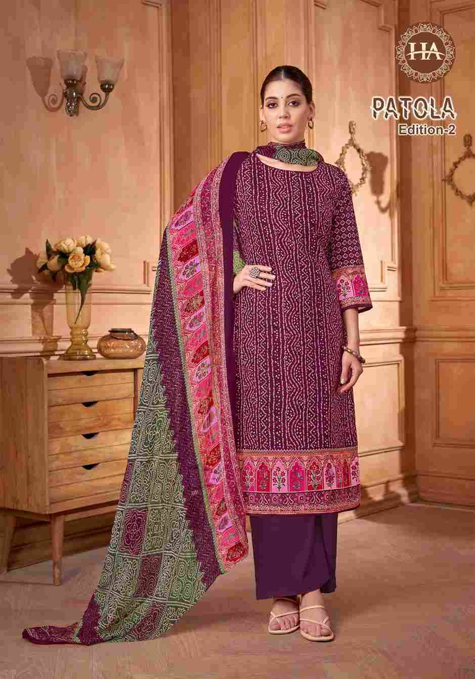 Patola Vol-2 By Harshit Fashion Hub 1906-001 To 1906-008 Series Beautiful Festive Suits Stylish Fancy Colorful Casual Wear & Ethnic Wear Pure Cotton Dresses At Wholesale Price