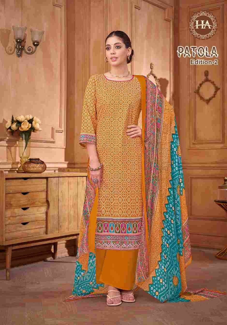 Patola Vol-2 By Harshit Fashion Hub 1906-001 To 1906-008 Series Beautiful Festive Suits Stylish Fancy Colorful Casual Wear & Ethnic Wear Pure Cotton Dresses At Wholesale Price