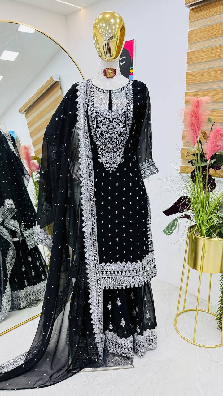 Zf-5041 By Fashid Wholesale Beautiful Colorful Fancy Wedding Collection Occasional Wear & Party Wear Faux Georgette Dresses At Wholesale Price