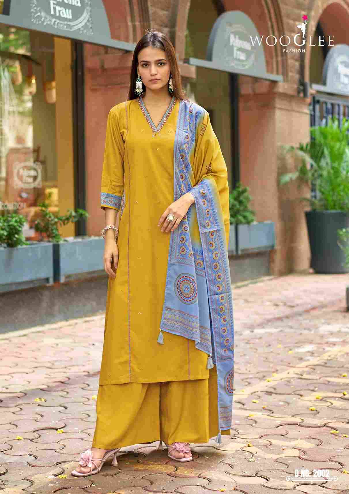 Chitrangna By Wooglee 2001 To 2006 Series Designer Festive Suits Beautiful Fancy Stylish Colorful Party Wear & Occasional Wear Viscose Dresses At Wholesale Price