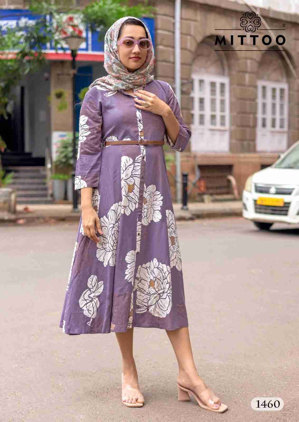 Belt Vol-23 By Mittoo 1455 To 1460 Series Designer Stylish Fancy Colorful Beautiful Party Wear & Ethnic Wear Collection Rayon Print Kurtis At Wholesale Price