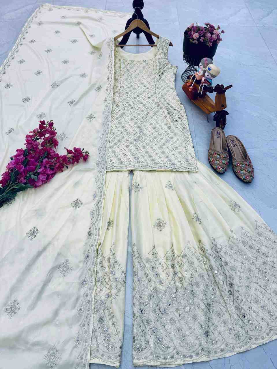 Zd-10007 By Fashid Wholesale Beautiful Colorful Fancy Wedding Collection Occasional Wear & Party Wear Natural Crepe Dresses At Wholesale Price