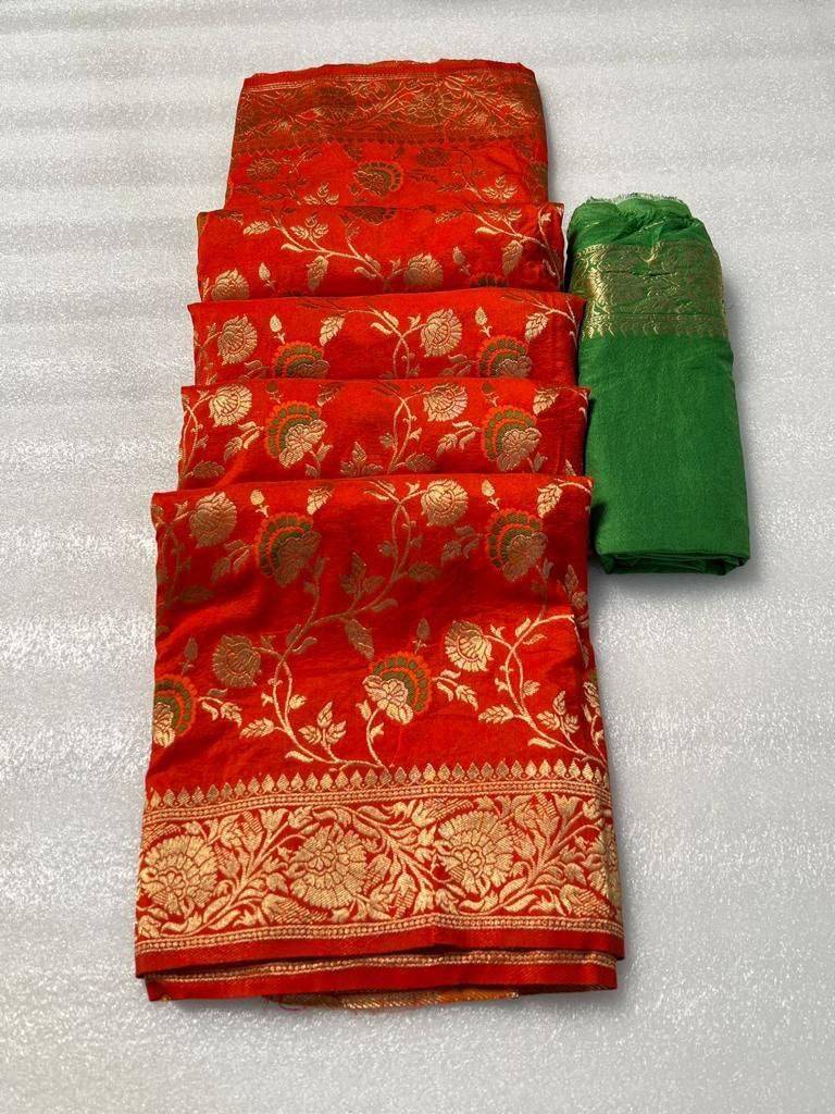 Sb-59 By Fashid Wholesale 01 To 06 Series Indian Traditional Wear Collection Beautiful Stylish Fancy Colorful Party Wear & Occasional Wear Pure Soft Khadi Georgette Silk Sarees At Wholesale Price
